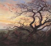Caspar David Friedrich Tree with Crows (mk10) oil on canvas